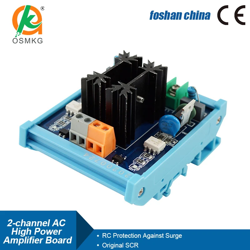 2-Channel PLC High Power AC Amplifier Board Long Life Industrial Solid State Relay Module for PLC