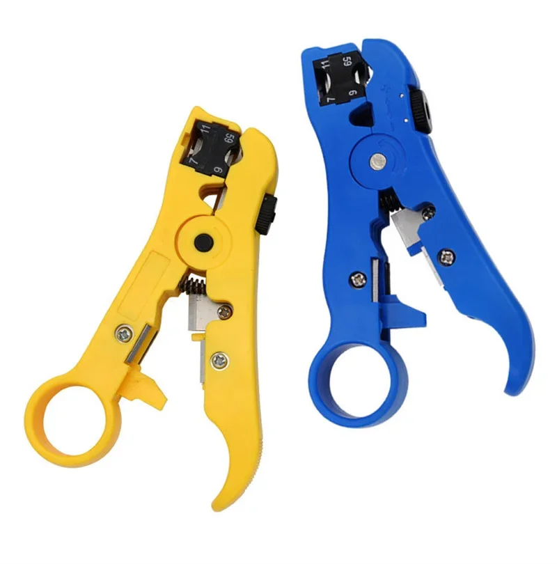 Automatic Cable Wire Stripper Wire Coax Coaxial Stripping Tool Multi-functional Cutter Striper for UTP STP RG59 RG6 RG7 RG11