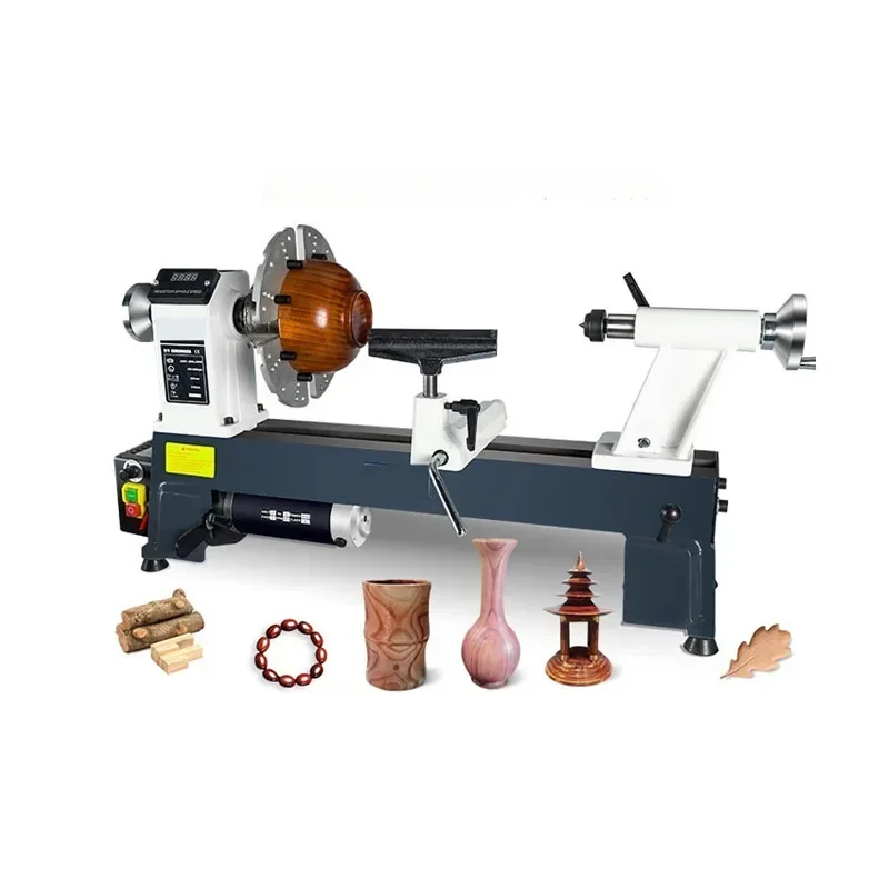 220 В небольшой деревообрабатывающий токарный станок, многофункциональный бытовой токарный станок по дереву, вращающийся станок, лестница, подлокотник, токарный станок, Лидер продаж