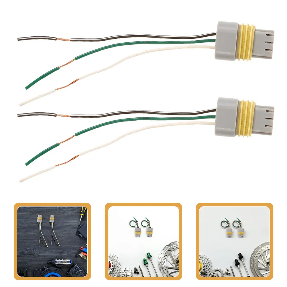 4Pcs Automotive Ignition Coil Connector Plug 3-Pin Pure Copper Wiring High-Temperature Wear-Resistant Stable Connection for Car