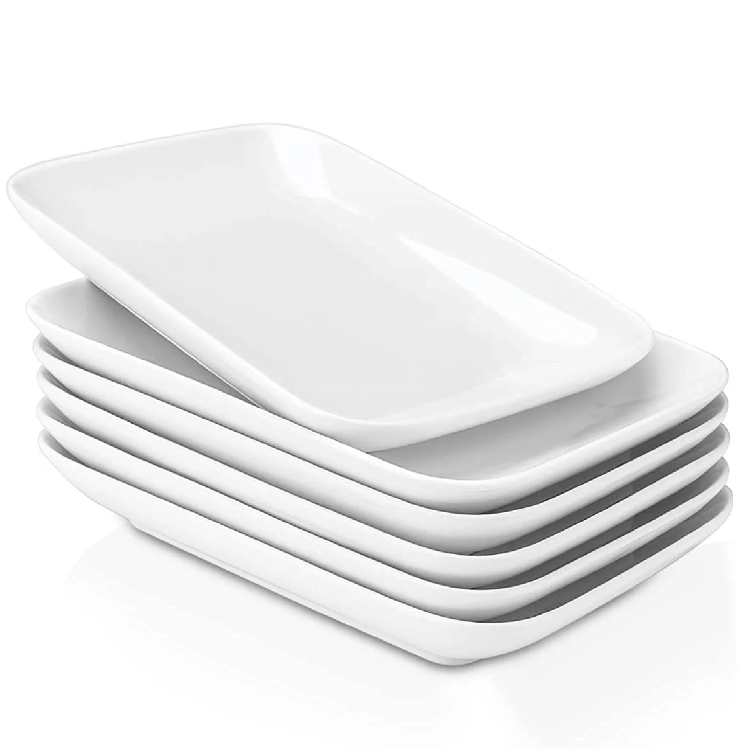 6 Platter Tray Melamine Rectangular Dish 22x14cm