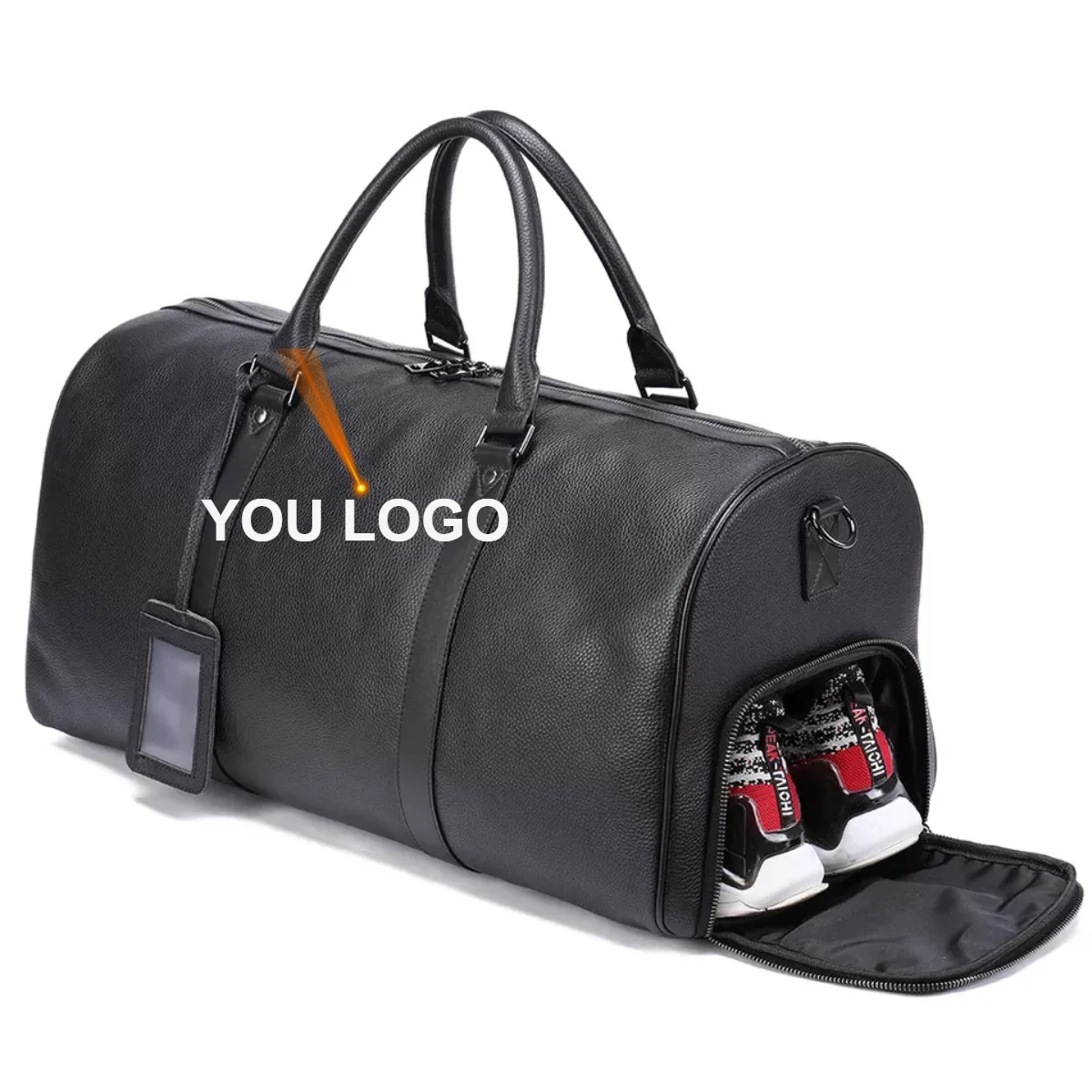 

Overnight Waterproof Large-Capacity Genuine Leather Luggage Travel Duffle Bag For Men