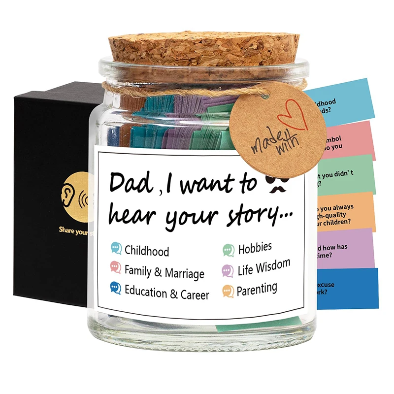 Mom I Want To Hear Your Story Dad Mom Memory Jar A Father's Guided Journal To Share His Life Memory Jar