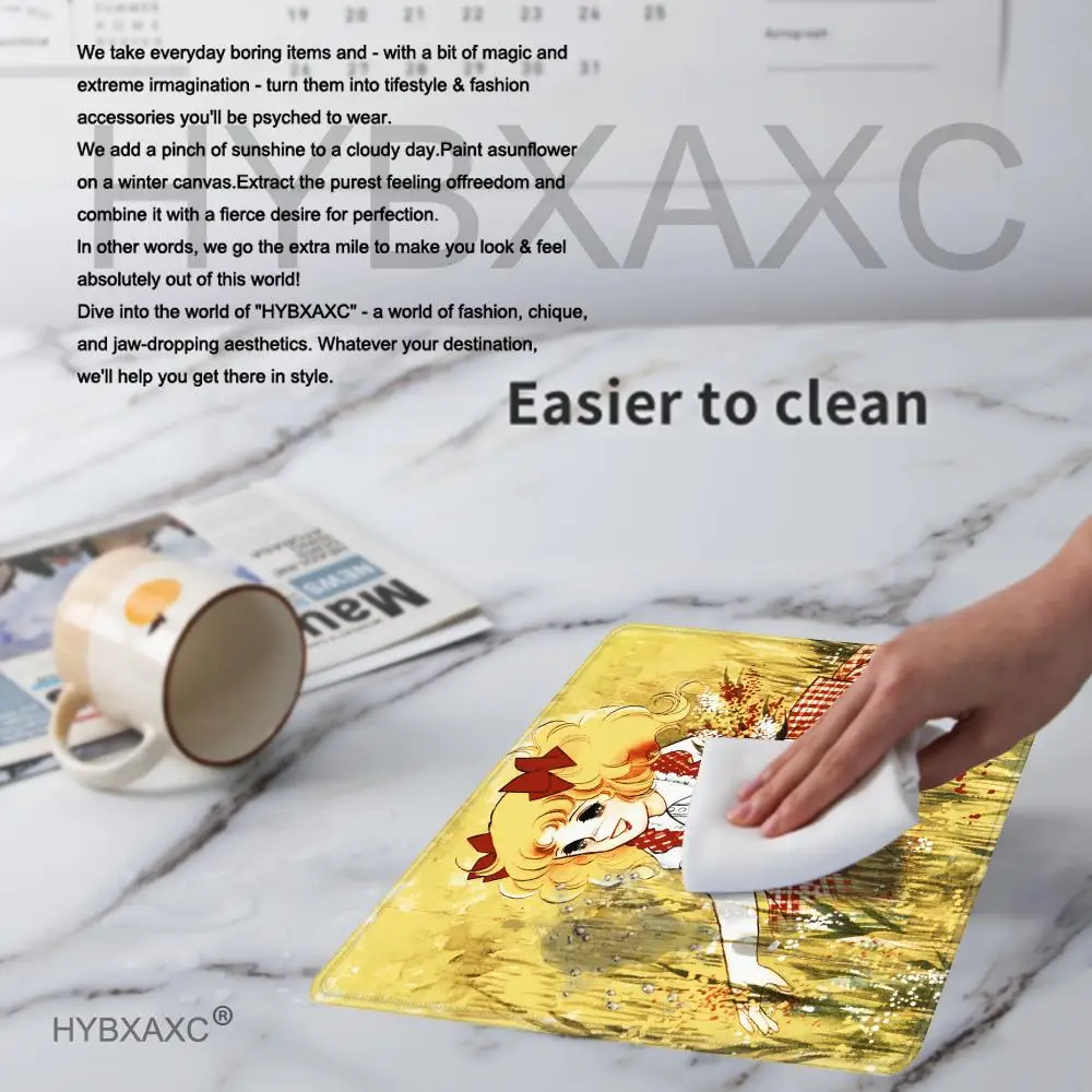 Small Mouse Pad Candy Candy Desk Mat Anime Mat Kawaii Mousepad Rubber Accessories for Pc Rugs Desk Pad Mousepad Company Keyboard