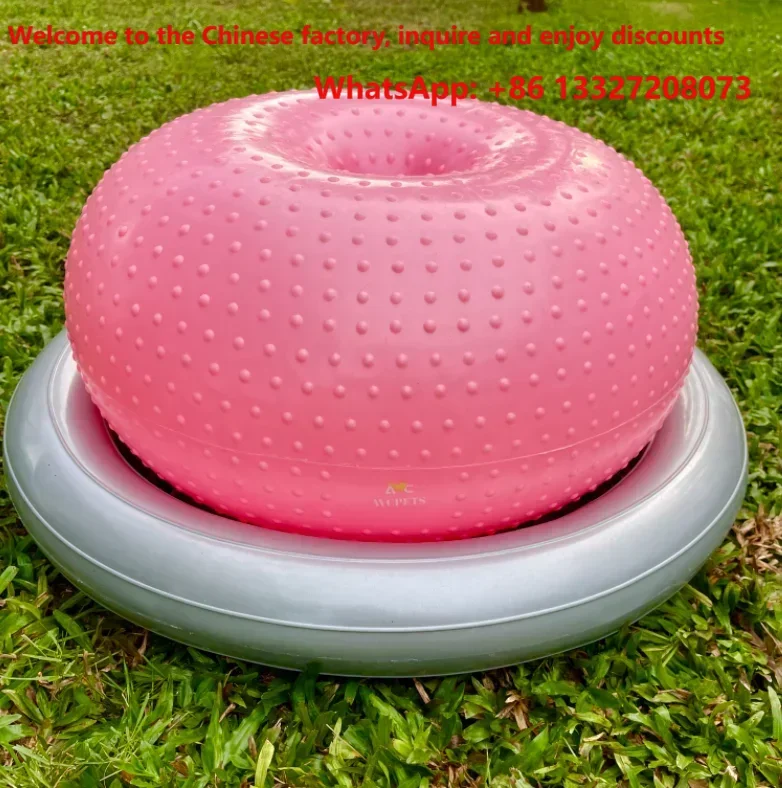 AVC Dog Donut Fitness Balance Ball, Pet Rehab Training Ball for Hind Leg & Core Muscle Exercise
