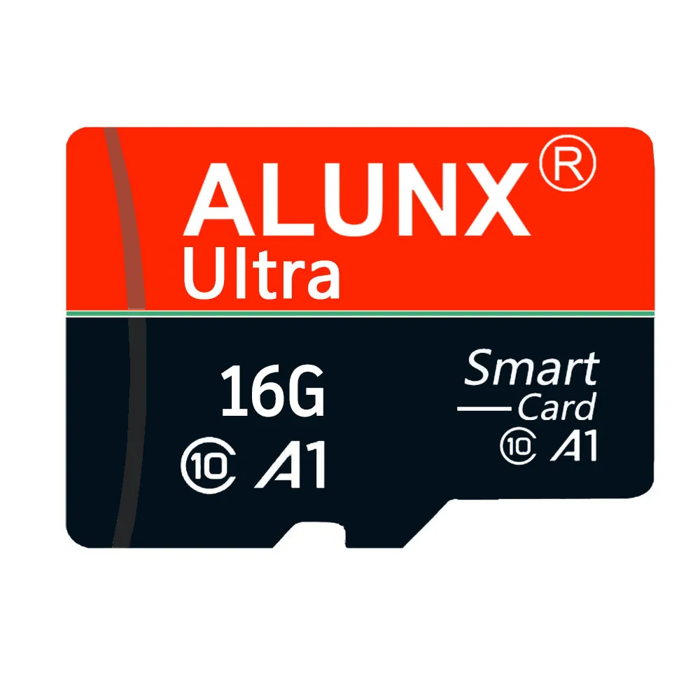 ALUNX-100% 정품 마이크로 TF SD 카드, 128GB 64GB 32GB 16GB 8G 메모리 카드 플래시 클래스 10 지원 휴대 전화 UAV 등 카드 리더