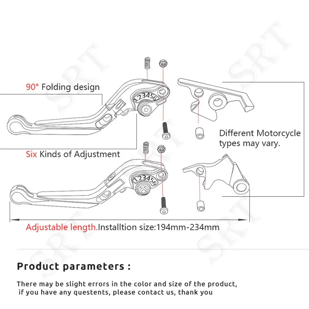 Fit For Triumph Thruxton SPRINT GT ST Motorcycle Accessories Adjustable Folding Extendable Brake Handle Clutch Levers 2004-2015