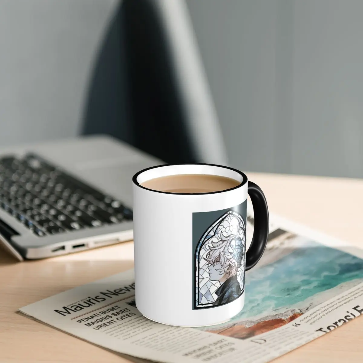 Stained Glass Gabimaru Mug Funny Ceramic Coffee Cups Tea Mugs Milk Cup Drinkware Gifts for Woman Man