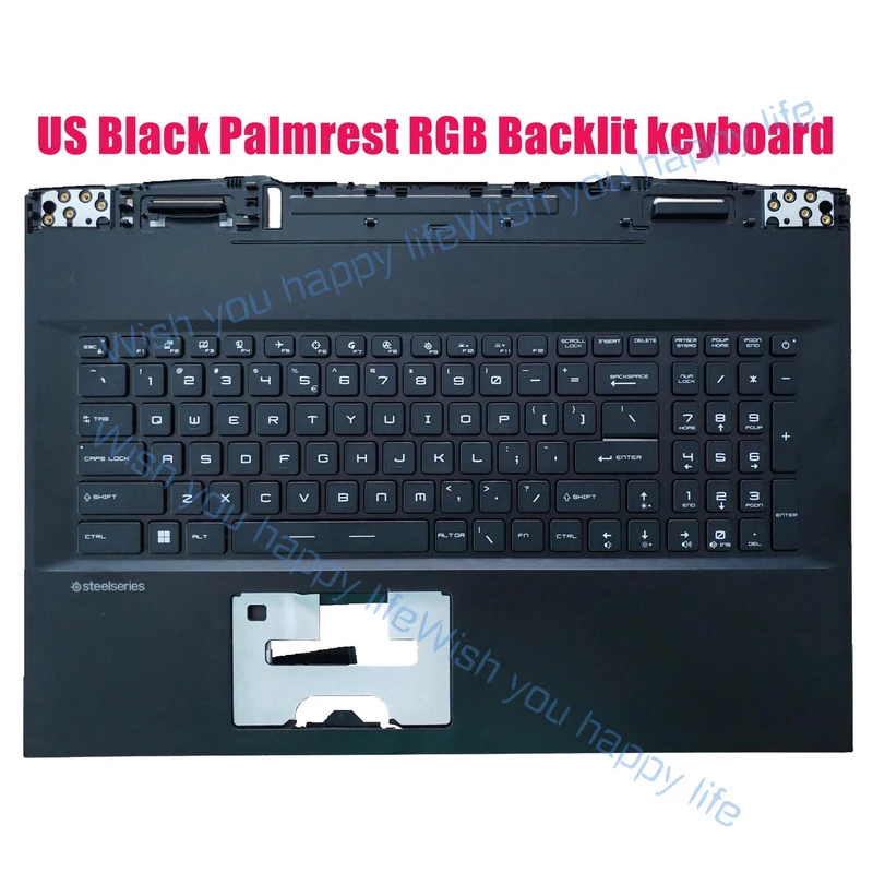 L... US Palmrest RGB keyboard for MSI GP76 Leopard 11UH/11UG/10UE/10UG(MS-17K2/)noSD