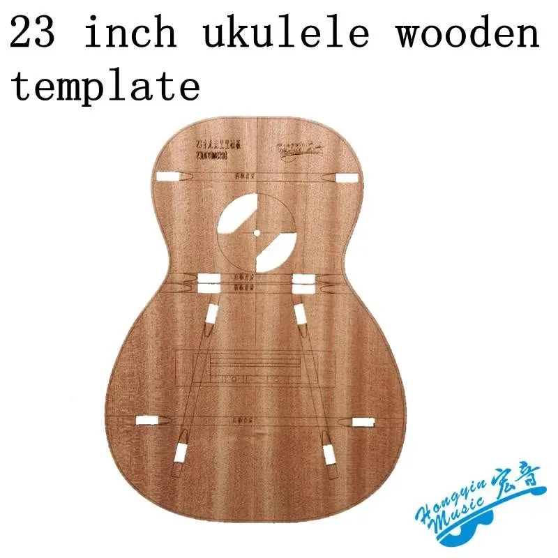 23 26 inch ukulele template small four-string guitar making mold shape sound hole sound beam position wood