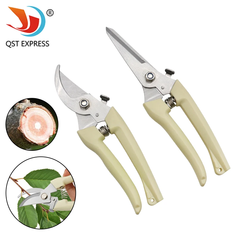 Ferramenta de Enxertia de Jardinagem Poda Tesoura Tesoura Ramo Ferramenta Tesoura Jardinagem Tesouras de Poda de Árvore de Fruto Aço Inoxidável