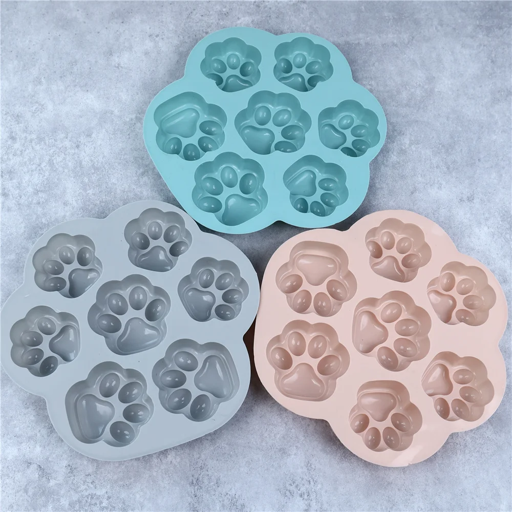 Cat Footprint Silicone Mold Cake Moulds Cookie Cutter Fondant DIY Cat Paw Silicone Bakeware Molds Baking Accessories