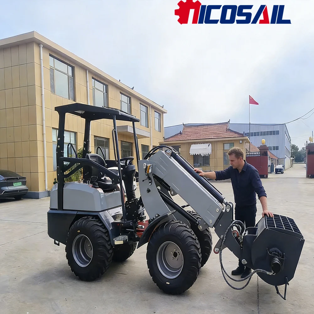

KZL918 small telescopic loader with a load capacity of 800kg CE EPA certification used for garden farm transportation