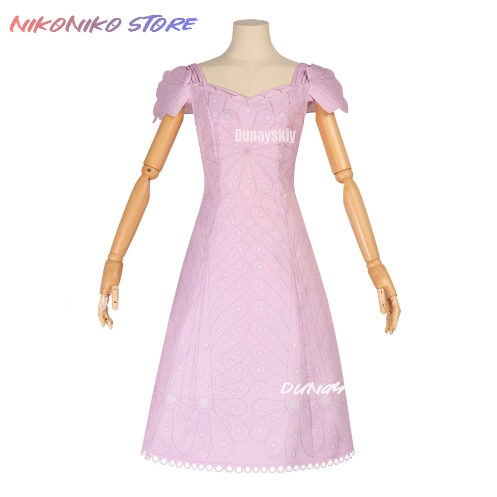 Movie Glinda Costume Pink Dress Hat Adult Clothing Roleplay Halloween Carnival Party Fantasia Suit Women's 코스프레 Fantasy