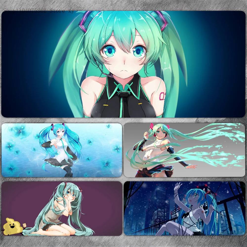 H-HATSUNE M-MIKU G-GIRL INS Non-slip Mouse Pad Suitable For Office Computers Laptops E-sports Game Desk Mats XXL Keyboard