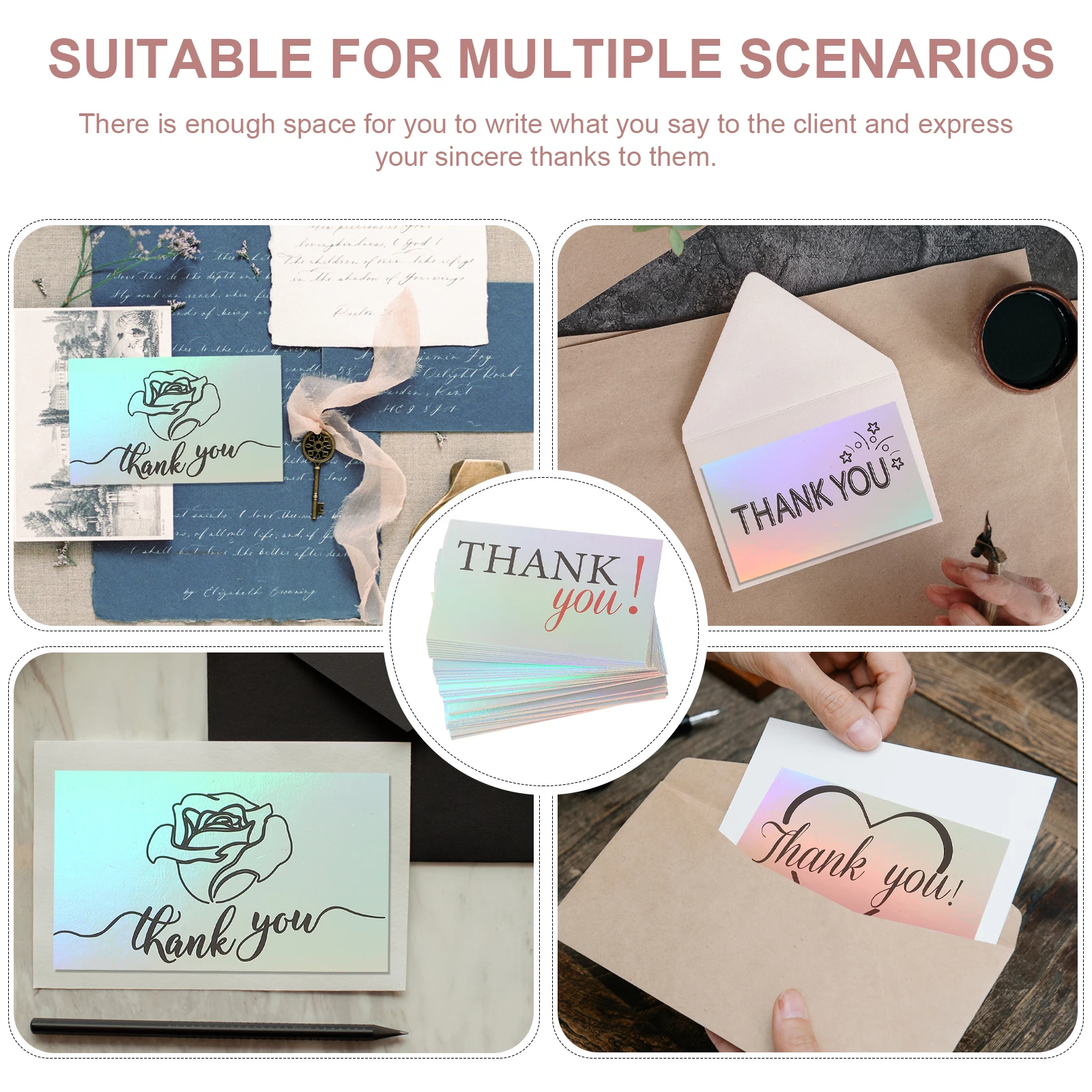 

120 Pcs You Gift Present Blank Business Message Decoration Card Wedding Kids Gift Packing Kids Thank You Cards Cards