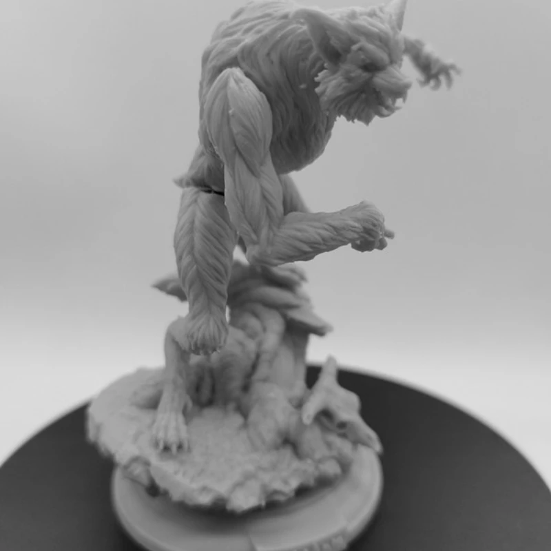 

Масштаб 1/24, фигурка из смолы, мышечный волк, сборная модель, комплект в разобранном и неокрашенной игрушкой для 3D-печати 389