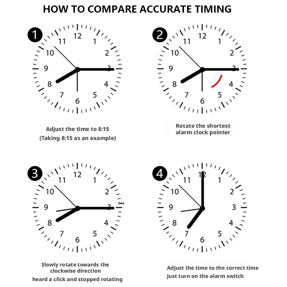 Small Alarm Clock Early Education Cartoon Bedside Table Wake-up Tool Learning Time Portable Clock For Bedroom Office