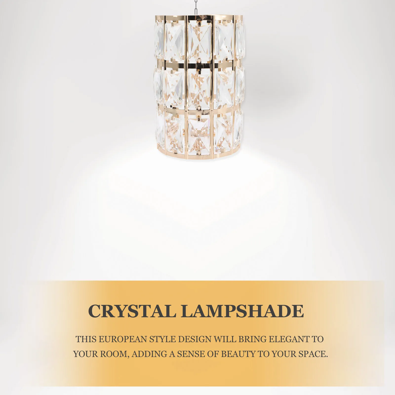 Crystal Wall Lamp Shade European Style Decorative Light Diffuser for Home Hotel Restaurant Cafe