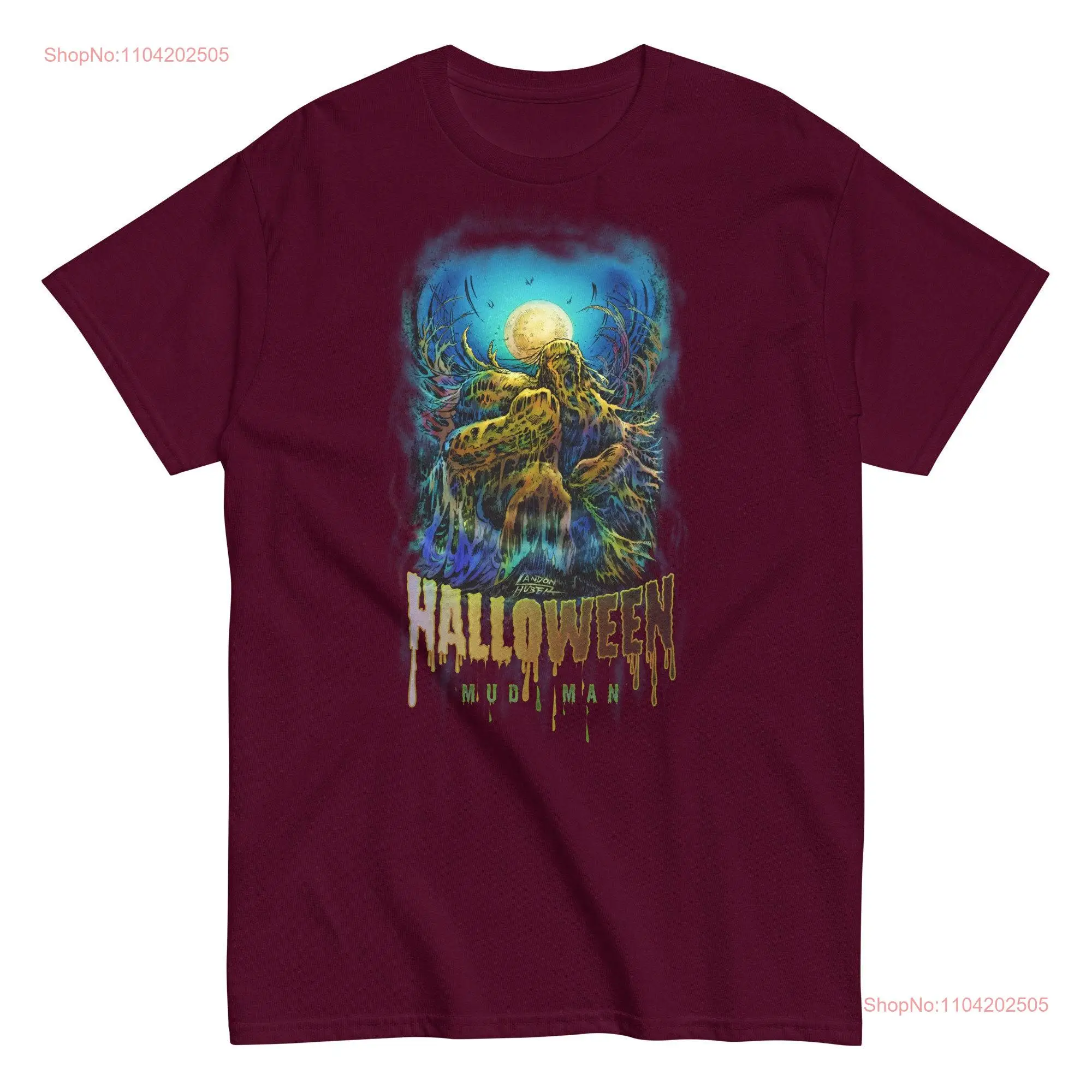 Halloween Mud Man Art T shirt by Landon Huber Cool For Parties s and Trick or Treating in Multiple sizes colors