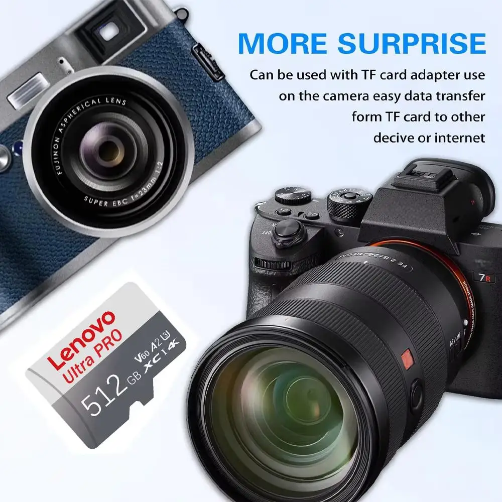 الأصلي لينوفو SD 1 تيرا بايت مايكرو TF بطاقة SD صغيرة 256 جيجابايت 512 جيجابايت 128 جيجابايت 64 جيجابايت TF بطاقة ذاكرة فلاش للهاتف/الكمبيوتر/الكاميرا دروبشيبينغ