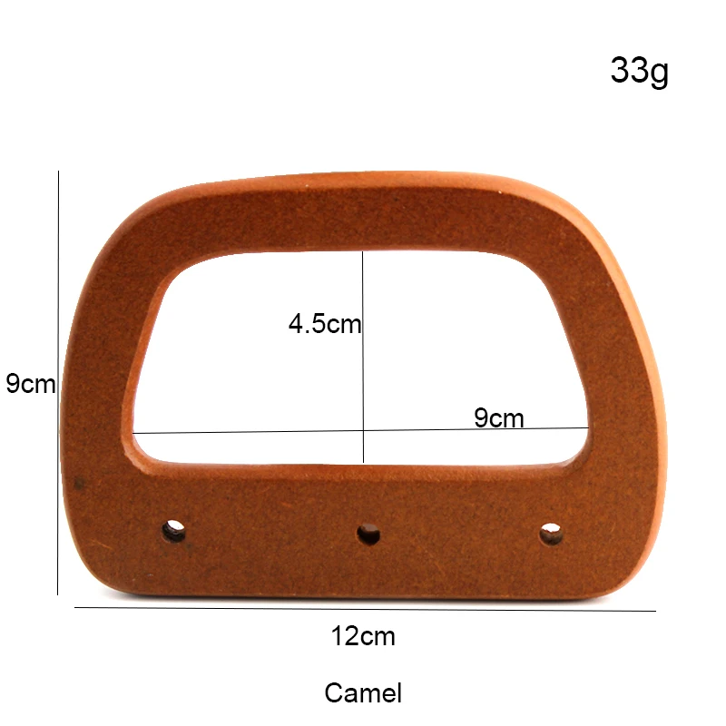 여성용 나무 가방 핸들 토트 백, 사각 나무 스트랩, 지갑 프레임 핸들 백, 교체 액세서리, DIY 여성용 비치 백