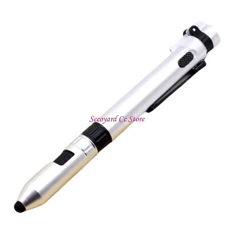 N3UC 5 in 1 Multi Tool Pen Multifunctional Ballpoint Pen with Compasses LED Light