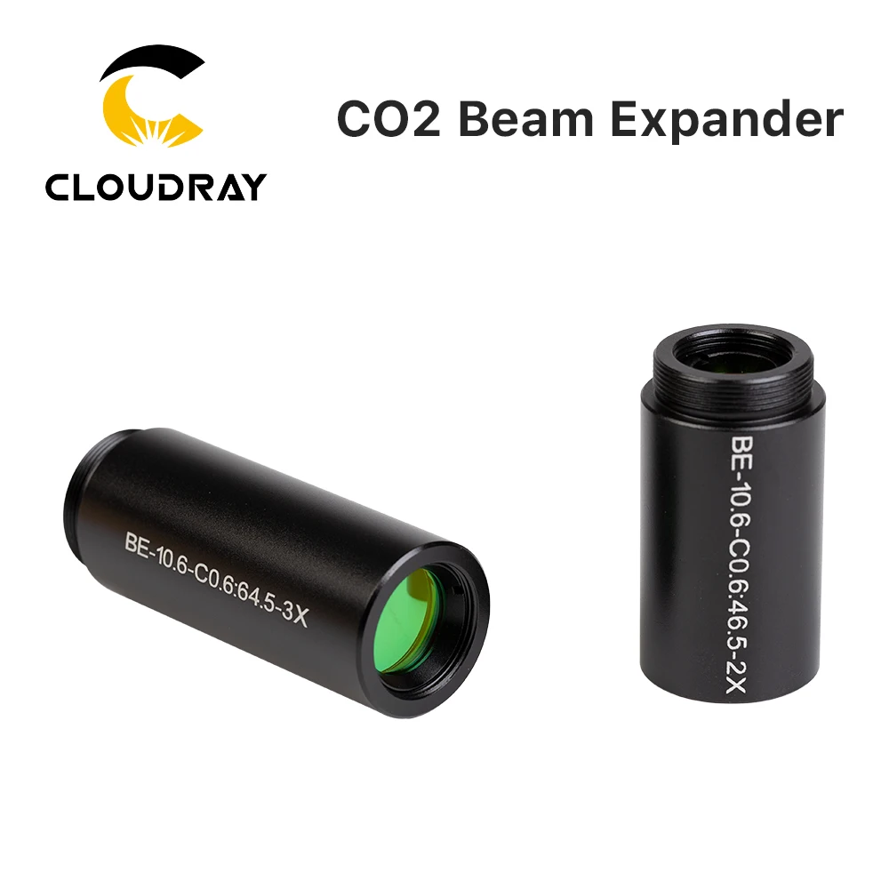 Cloudray CO2 laser 10600nm Laser Beam Expander 2X 2.5X 3X 4X  Galvanometer Laser Marking Lenses Optics Beam Expand