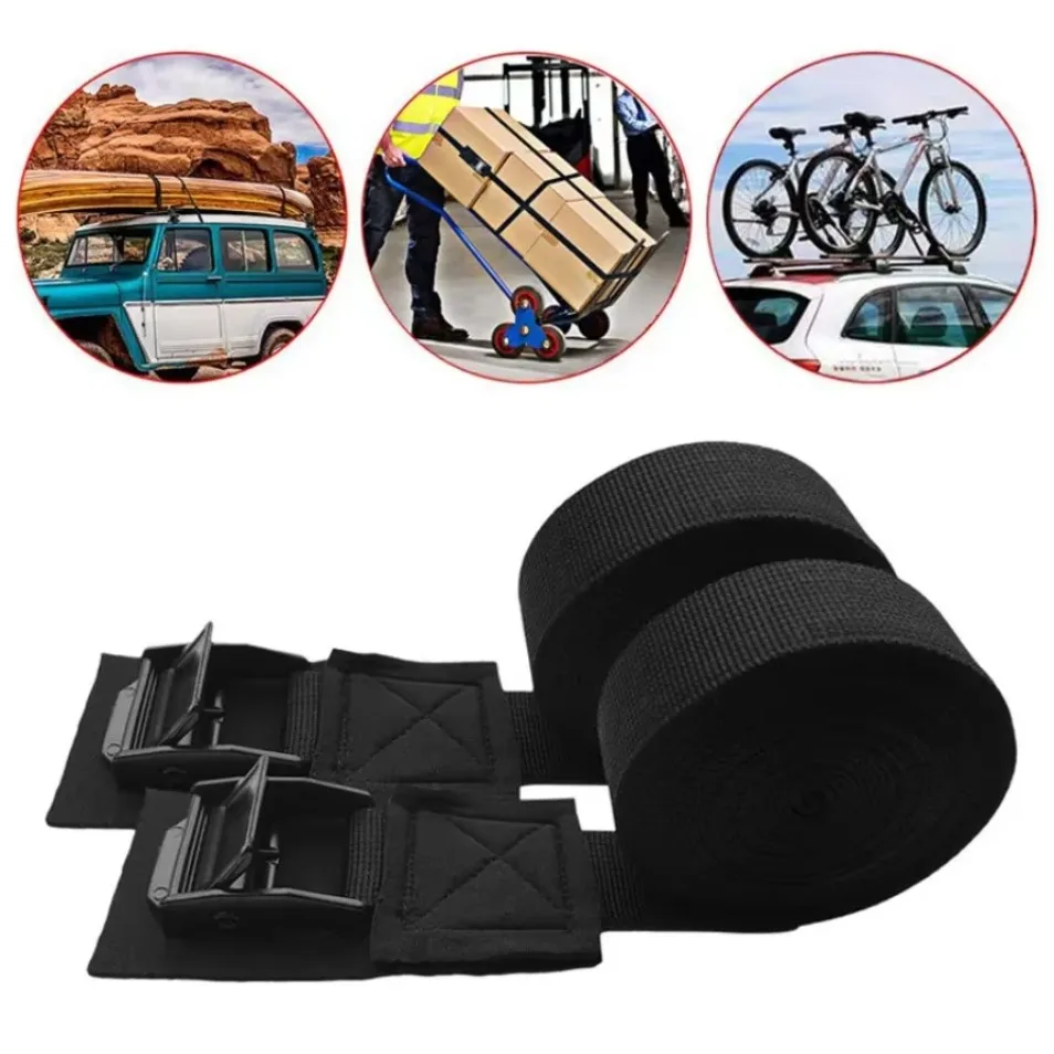 Luggage Rack Binding Belt Tape Car Roof Rack Belt Luggage Lashing Buckle For Kayak Tie Bicycle Down Straps Kayak Surfboard Q5J2