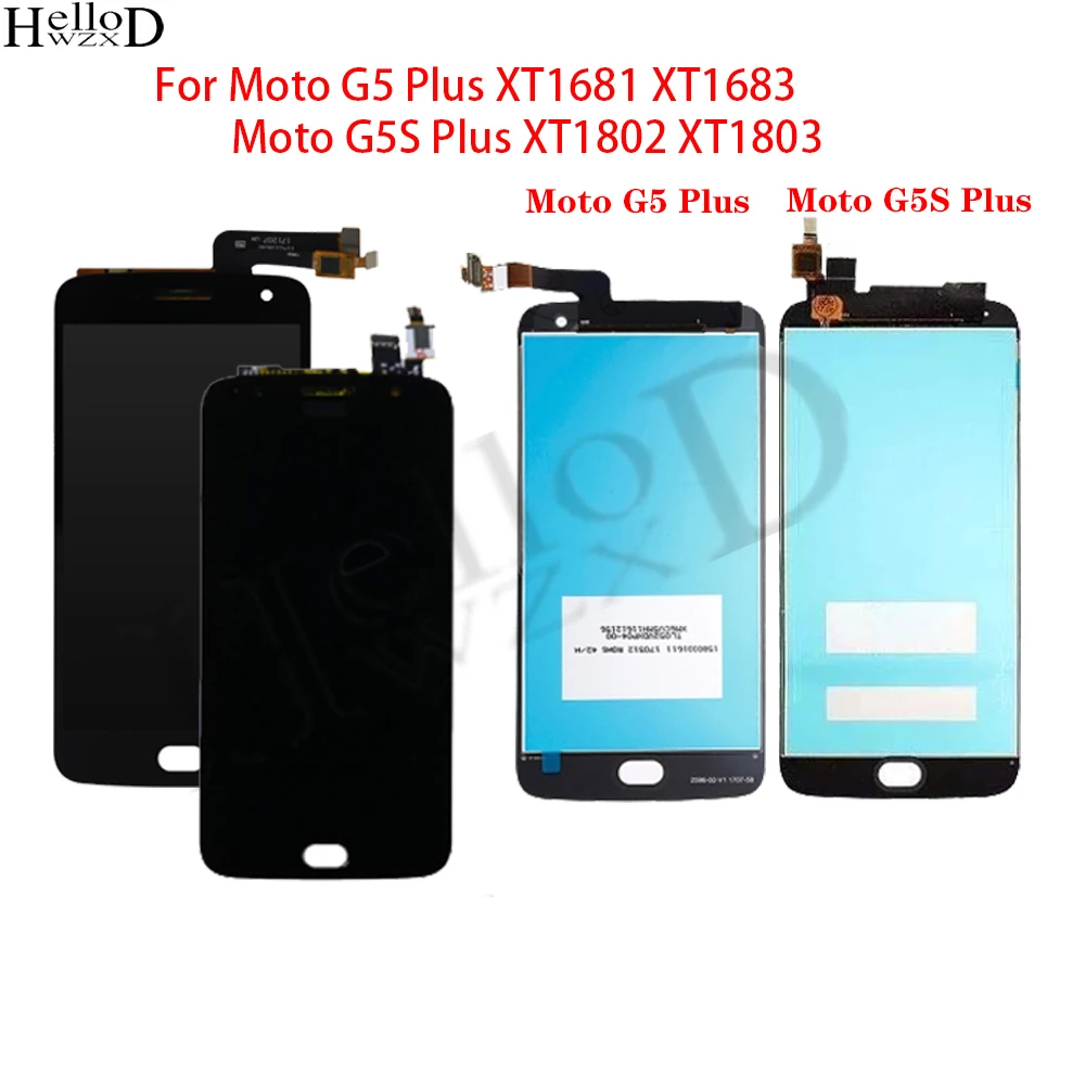 For Motorola Moto G5 Plus XT1681 XT1683 / Moto G5S Plus XT1802 XT1803 LCD Display Touch Screen Digitizer Assembly Replacement