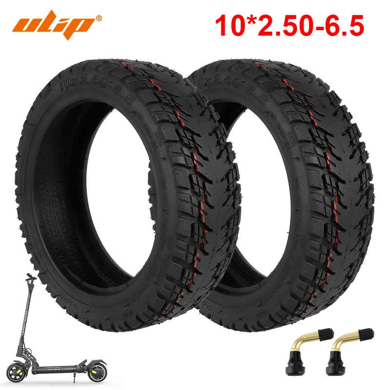 

Ulip 10x2.50-6.5 Off Road Tubeless Tire with PVR50 Valve Puncture-proof 10 Inch Tyre For E-Scooter 10*2.50-6.5 Tyres Replace