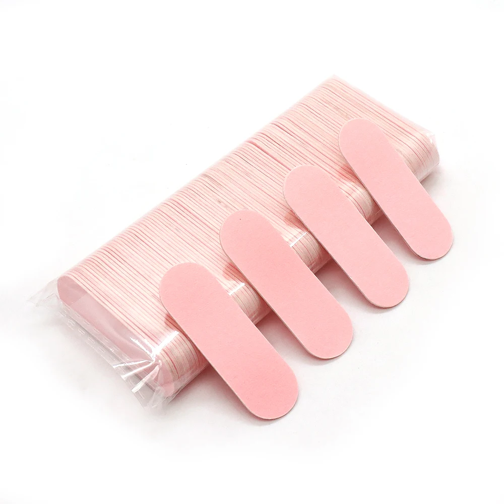 300/200/100 Stück 6cm Rosa Mini Holz-Nagelfeilen Einweg Doppelseitig 180/240 Körnung Pediküre Schleif-Holznagelfeilen Maniküre-Werkzeug