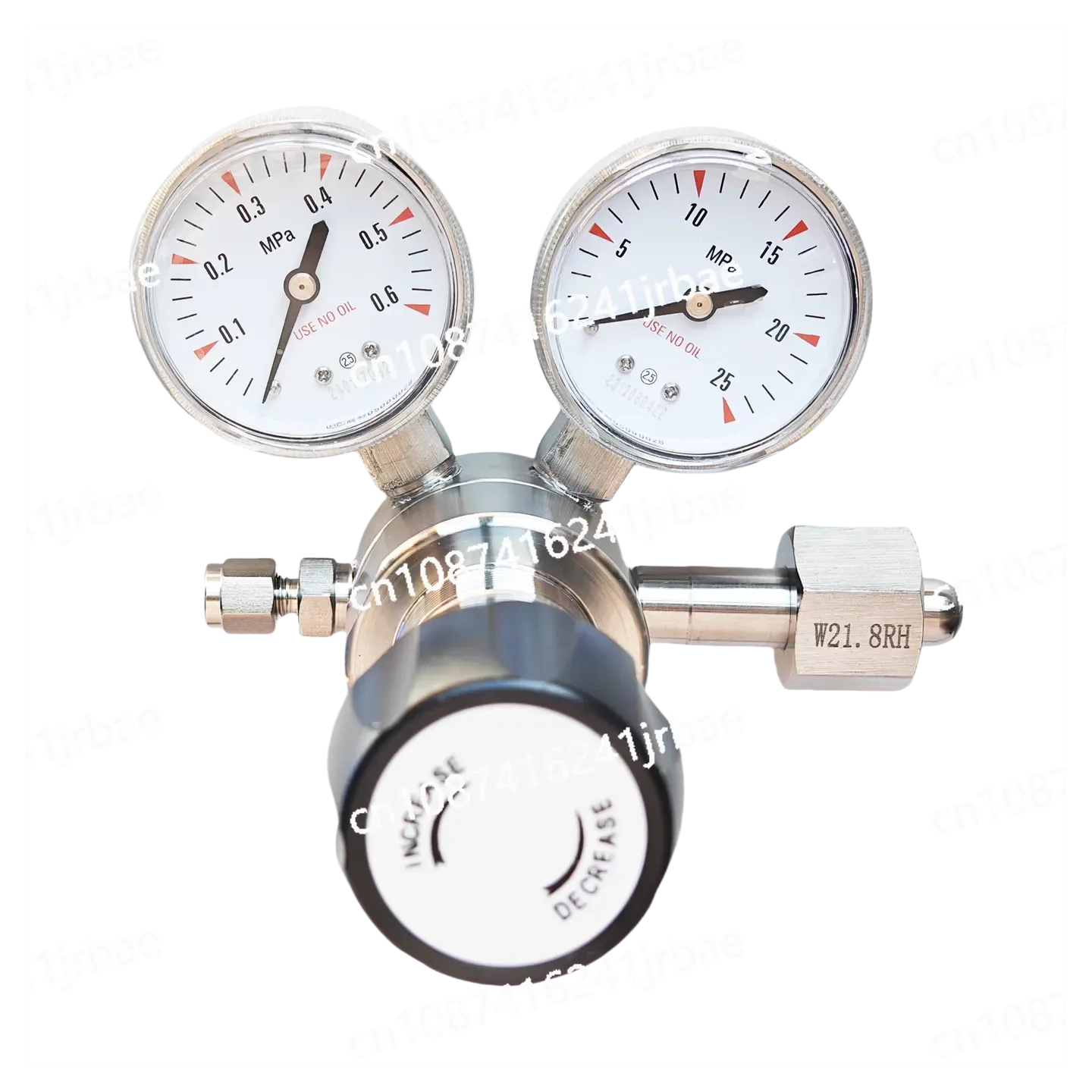 Low Pressure High Pressure Gas Air Oxygen Helium Regulator With Gauge and Pressure Reducing Valve