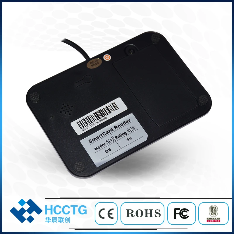 EMV 4 SAM Card Slots NFC Type A RFID Smart Card Emulator Portable NFC Reader HD8N