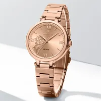 NAVIFORCE 5060 New Women Watch Quartz Waterproof Top Luxury Brand Lady Wristwatch Steel Bracelet Original Female Girl Clock Gift