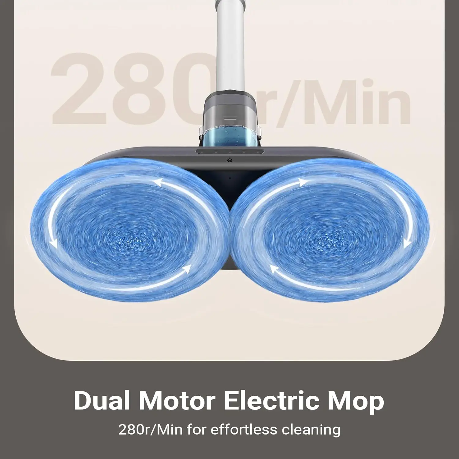 ممسحة غبار دوارة كهربائية لاسلكية، مماسح كهربائية لتنظيف بلاط الخشب الصلب للأرضيات مع بخاخ ومصباح LED، قابلة لإعادة الشحن