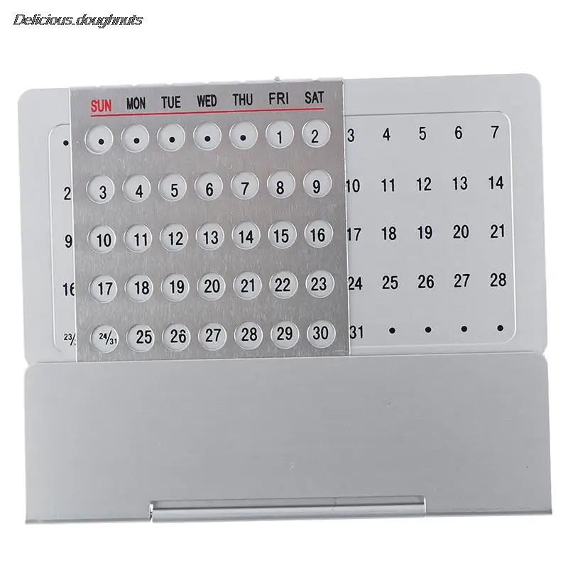 1 Pcs Metal fabrication 100 Years Perpetual Calendar Office Supplies