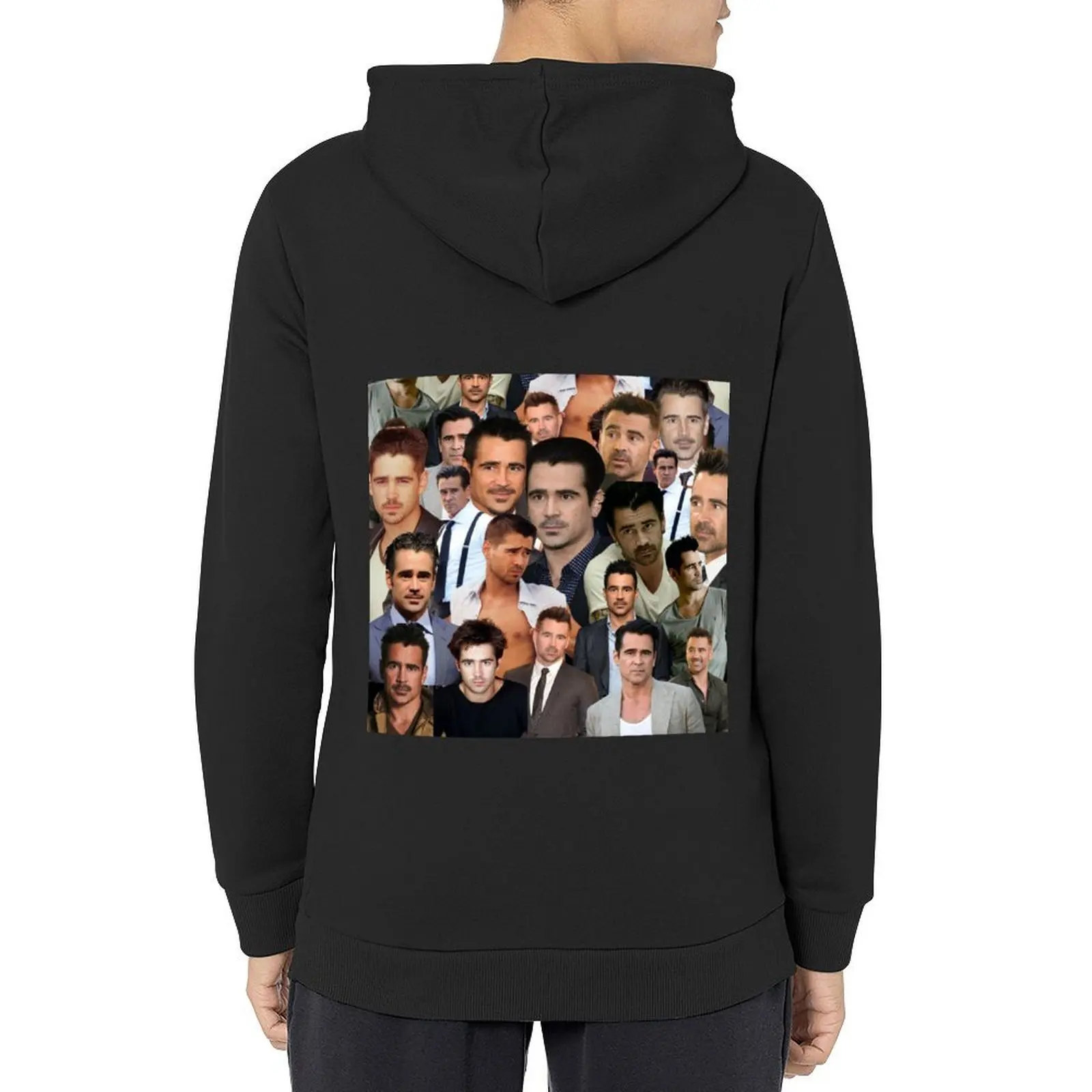 

colin farrell high quality photo collage Hoodie men clothing men wear men clothes mens clothing mens hoodie