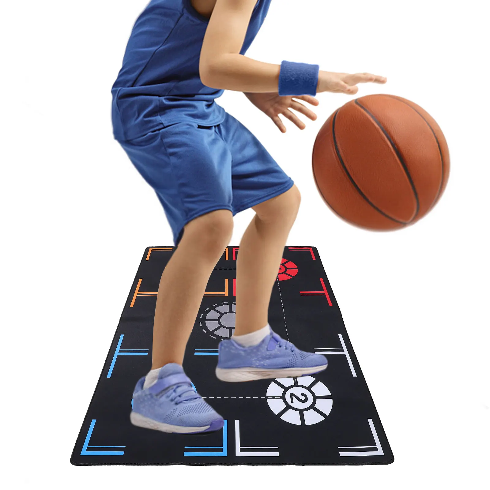 バスケットボールトレーニングパッド 2 ミリメートル青少年大人衝撃吸収ノイズ低減マットスキル向上耐久性バスケットボール用品