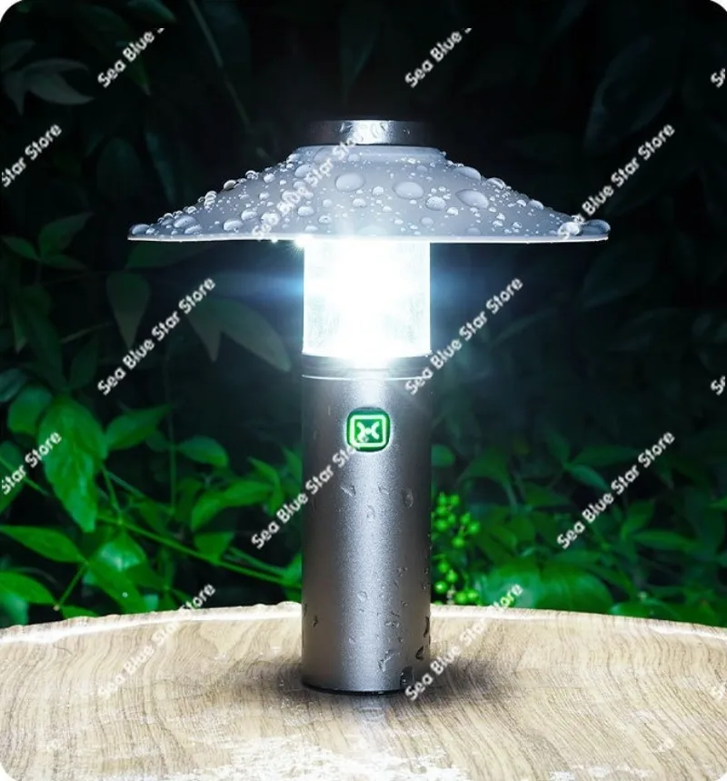 New outdoor three-in-one convenient camping light Magnetic attraction hook Dual light source LED camp, emergency light