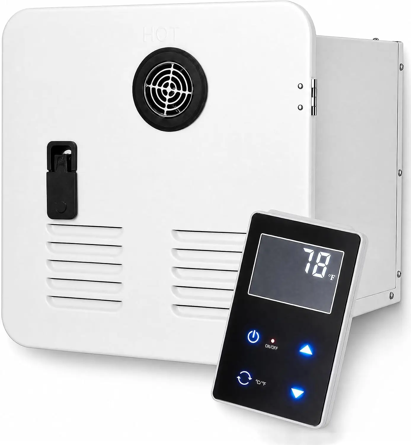 TWISTER.CK 42,000 BTU Tankless RV Hot Water Heater – 15 X 15 Inch Maintenance Door + Remote – Ideal for Campers & Motorhomes