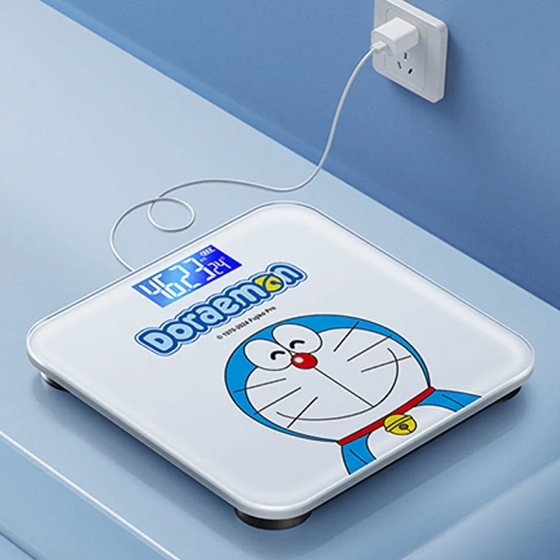مقياس وزن ذكي كرتوني عبقور ، USB قابل لإعادة الشحن ، بضائع منزلية ، دهون جسم دقيقة للغاية ، هدايا