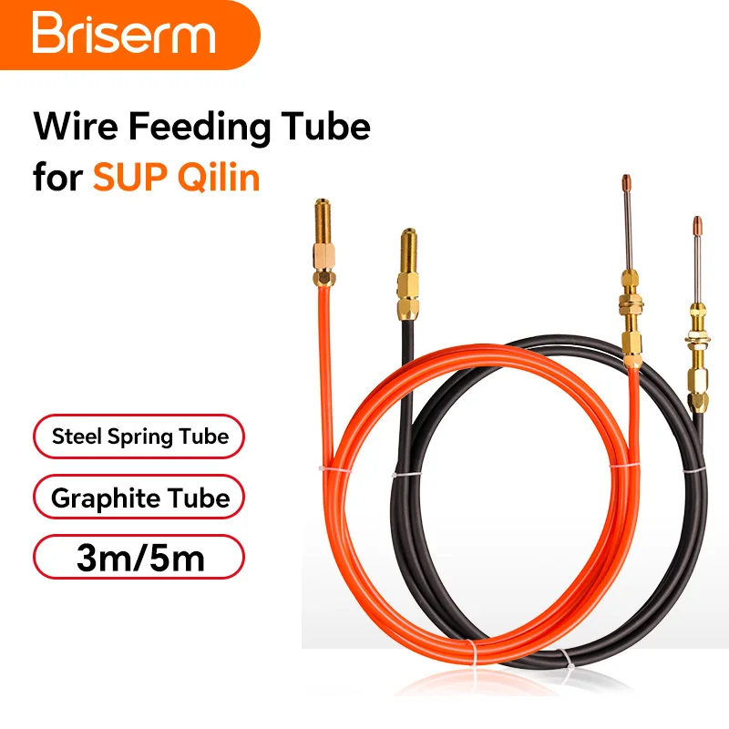 سوب كيلين سلك لحام بالليزر أنبوب التغذية 3m 5m U V سلك تغذية لفات دليل سلك فوهة 0.8 1.0 1.2 1.6 سلك المغذية الملحقات