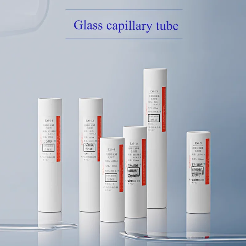Glass spot capillary Melting point capillary 0.1/ 0.3mm*100mm 0.4/0.5mm*100mm 0.9-1.1mm sealing for laboratory