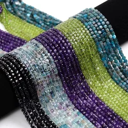 Natural Stone Faceted Squared Loose Beads Cubic Small Square Amethyst Lapis Stone Accessories Making Diy Necklace Bracelet 15β