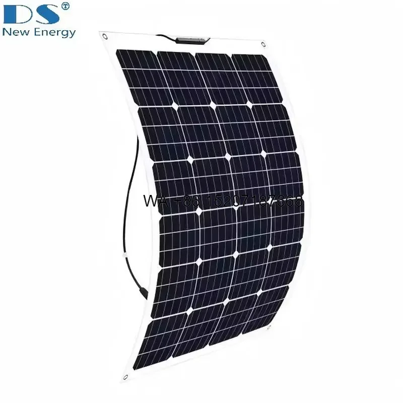 Wmwmnu 520W Flexible Solar Panel Monocrystalline Module for RV Boat Caravan Camping Off Grid Power System Waterproof High