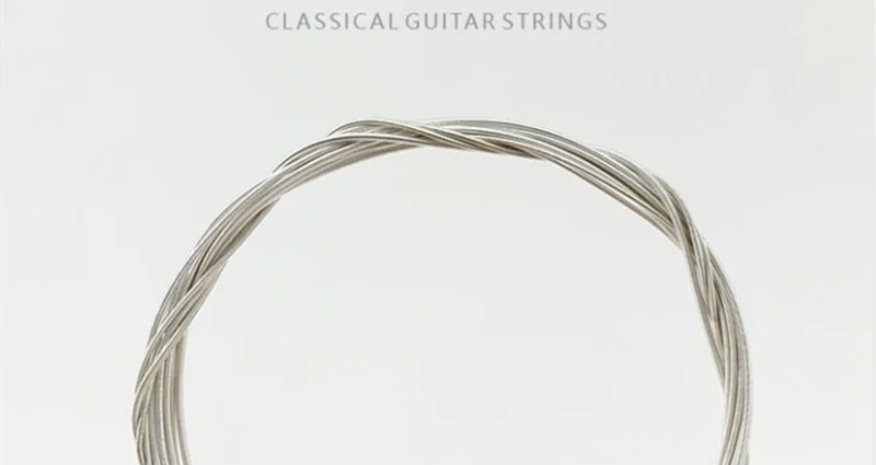 MOGE MG43 028-043 Saiten für klassische Gitarre, Nylon, silberfarben, ummantelte Drahtbeschichtung, Musikinstrumentenzubehör – Detail 10