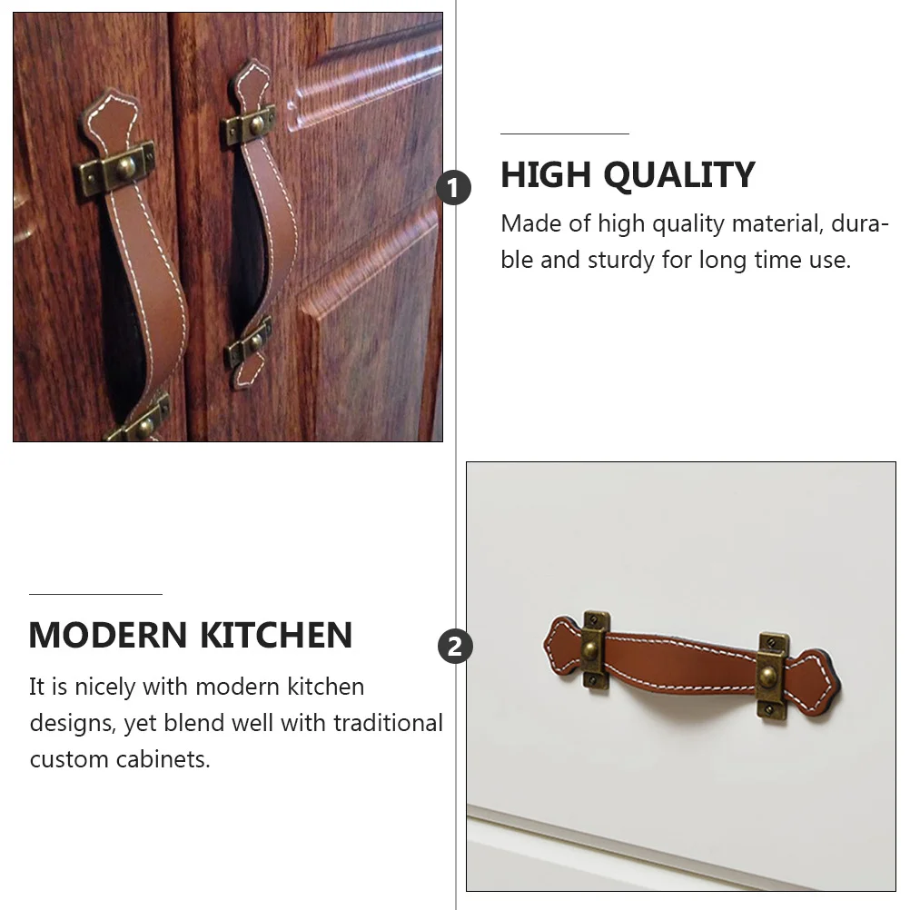 

6Pcs Cabinet Handles Drawer Pulls Easy Install Durable for Kitchen Cupboard Furniture Door Pull Handles