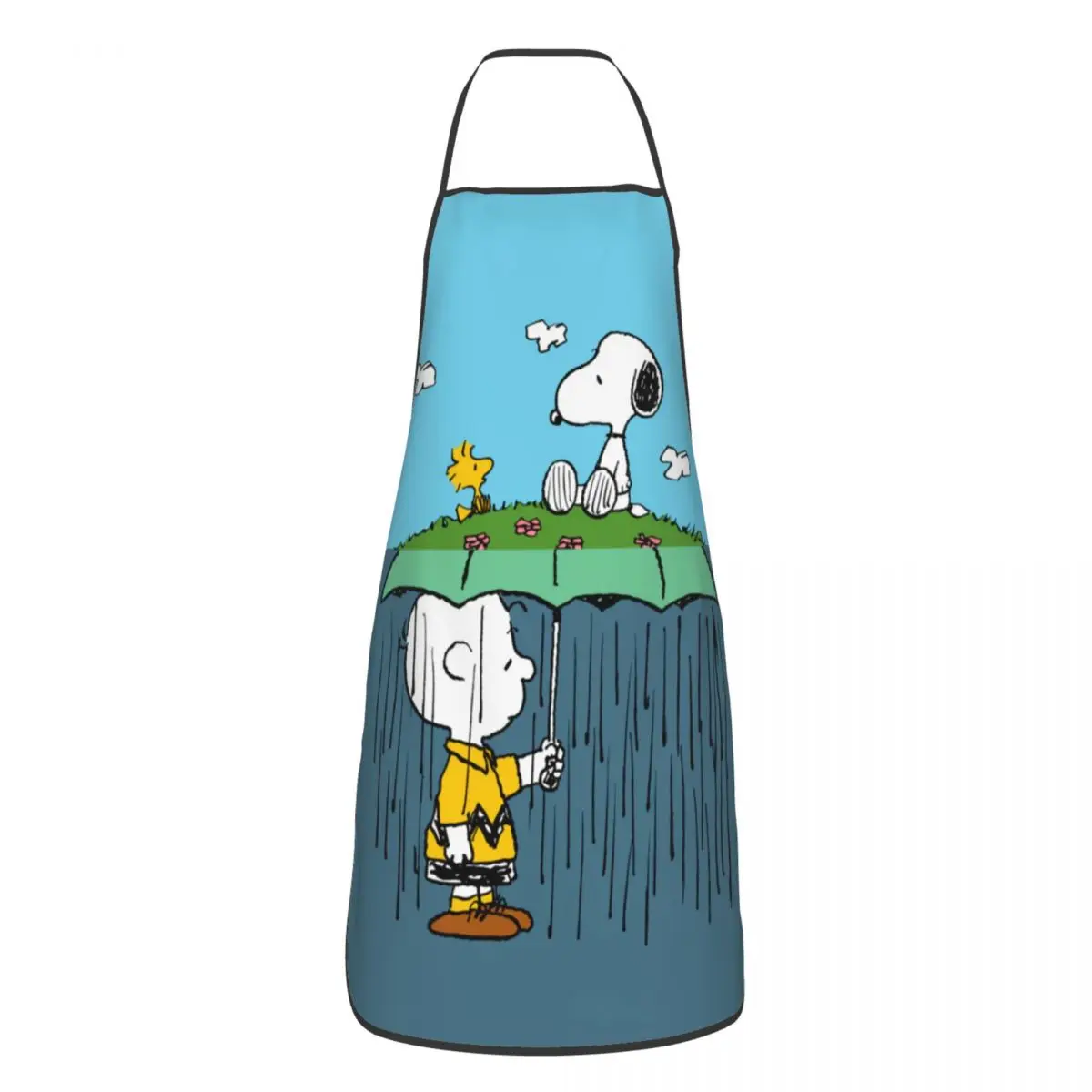 Custom Cute Cartoon Snoopy grembiule donna uomo Unisex bavaglino cucina cucina Tablier cucina Chef pittura