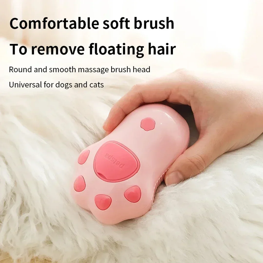 Brosse à Vapeur Électrique 3 en 1 pour Animaux de Compagnie, Peigne pour Chien et Chat, Énergie, Toilettage, Épilation